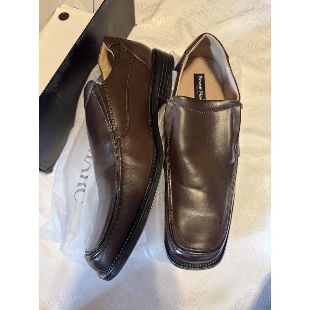 Bruno Marc Mens 15 Dress Shoes Square Toe Loafers Oxford Formal Slip On Shoes - Picture 4 of 15